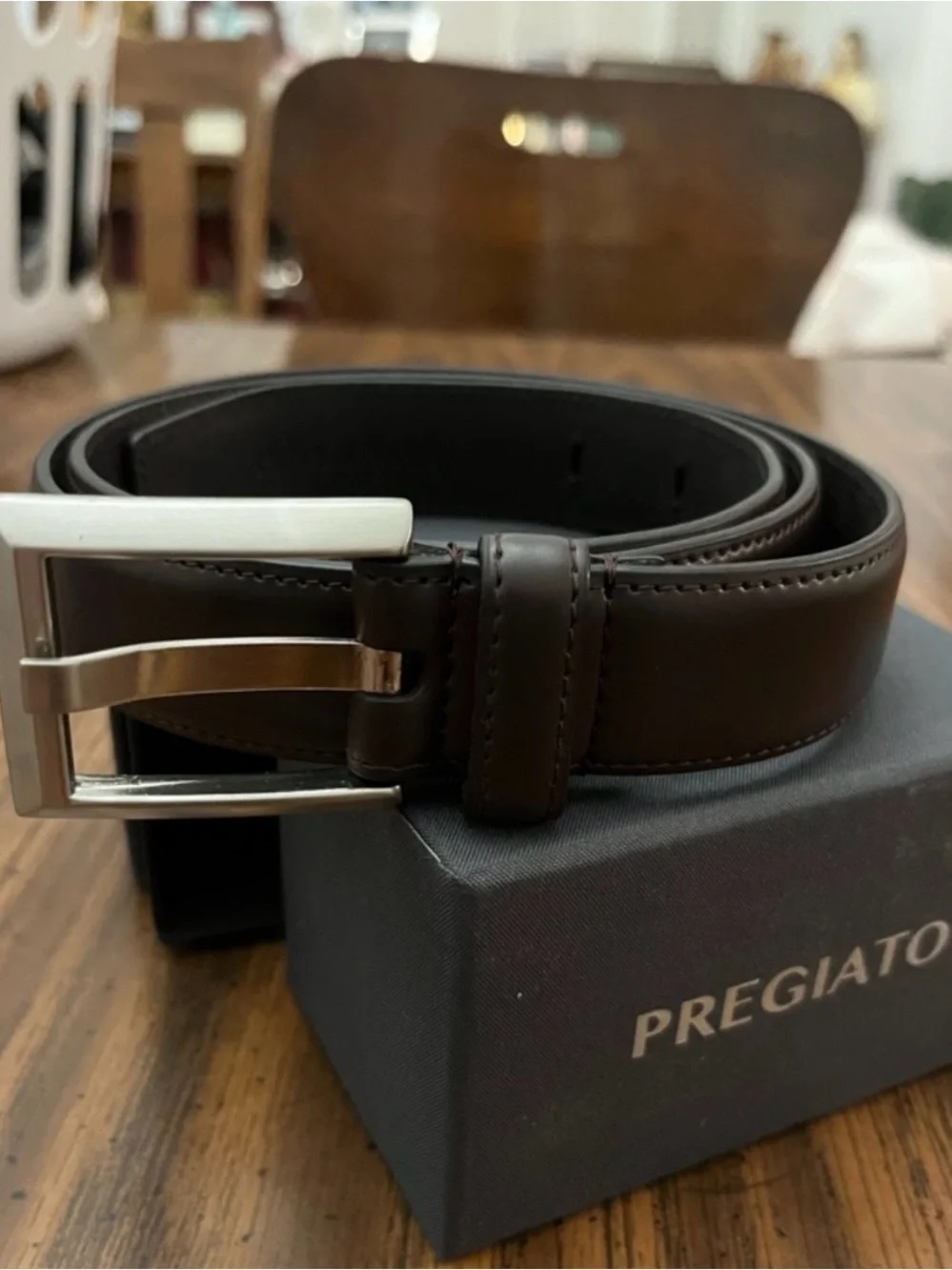 Pregiato Belt Ettore Brown 32”